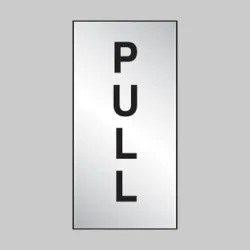 Pull - Engraved - Aluminium / Brass Effect