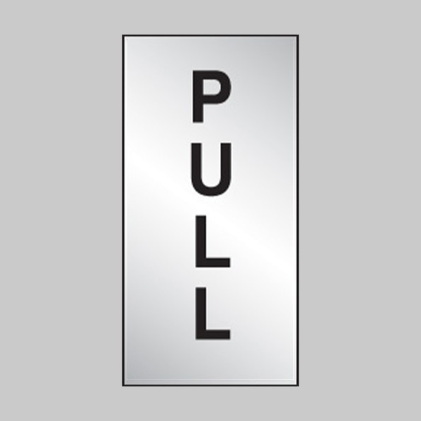 Pull - Engraved - Aluminium / Brass Effect