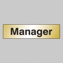 Manager - Engraved - Aluminium / Brass Effect