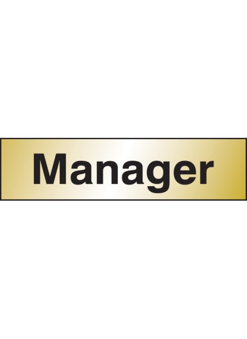 Manager - Engraved Aluminium Effect