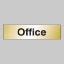Office - Engraved - Aluminium / Brass Effect