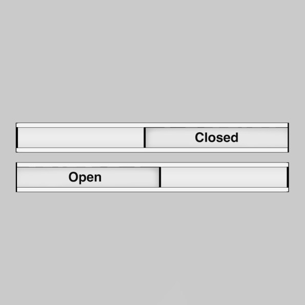 Open / Closed - Door Slider