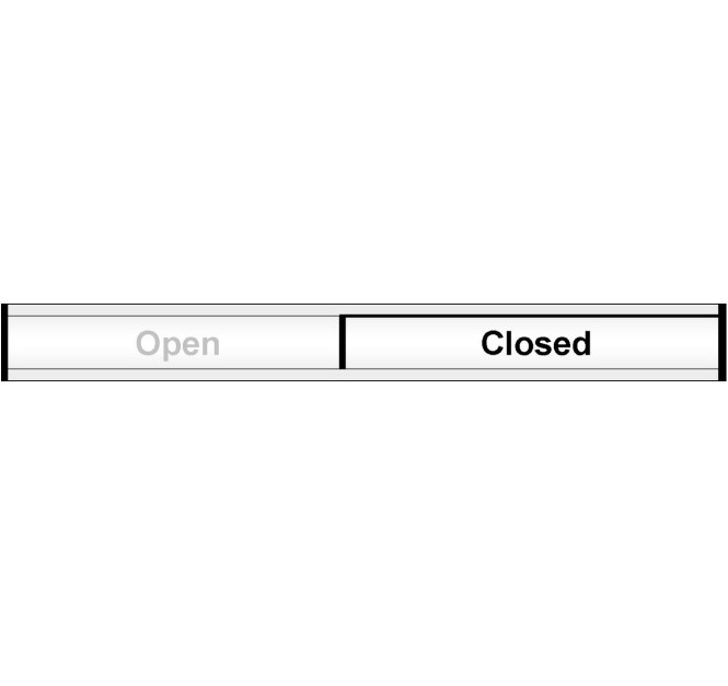 Open / Closed - Door Slider
