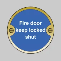 Fire Door Keep Locked Shut Disc Fire Door Keep Locked Shut Disc