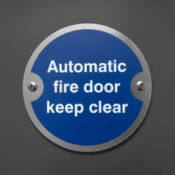 Automatic Fire Door Keep Clear Disc