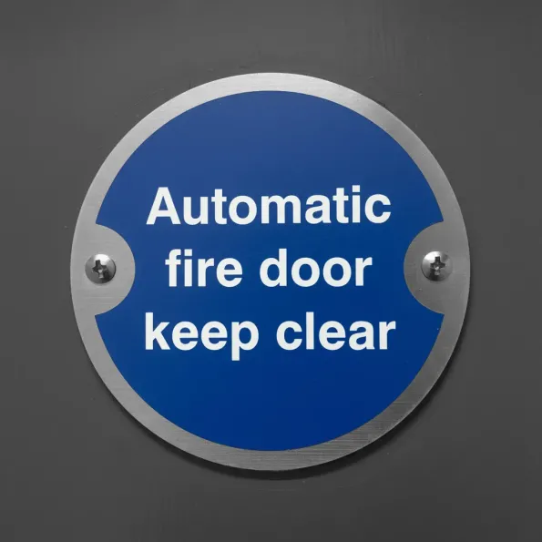 Automatic Fire Door Keep Clear Disc Automatic Fire Door Keep Clear Disc