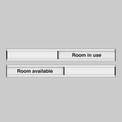 Room in Use / Room Available - Door Slider
