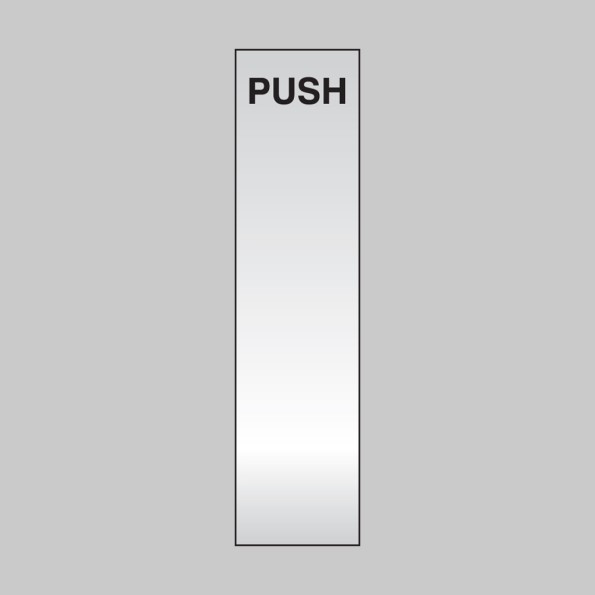 Push - Deluxe Engraved Door Plate