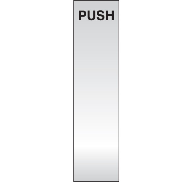 Push - Deluxe Engraved Door Plate