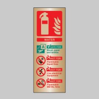 Water Fire Extinguisher Identification