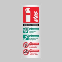 CO2 Carbon Dioxide Fire Extinguisher Identification