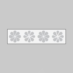Glass Highlighting - Frosted Crystal Decals - Flower