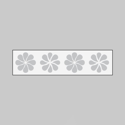 Glass Highlighting - Frosted Crystal Decals - Flower
