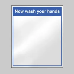 Mirror Message - Now Wash Your Hands