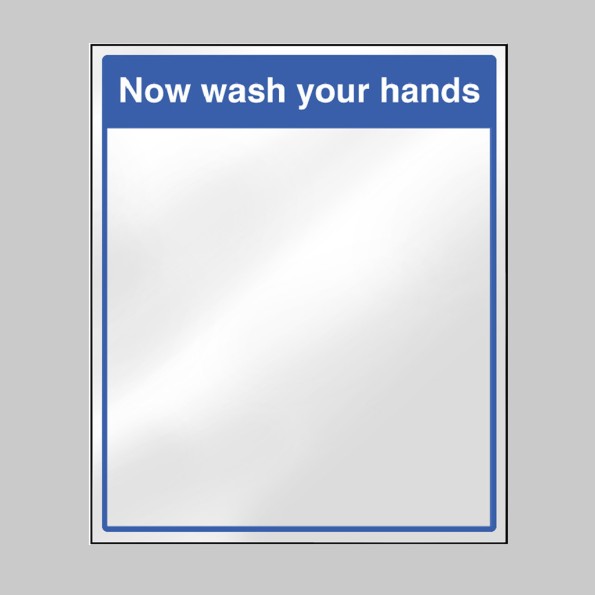 Mirror Message - Now Wash Your Hands