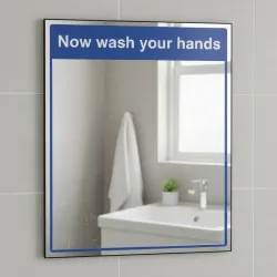 Mirror Message - Now Wash Your Hands