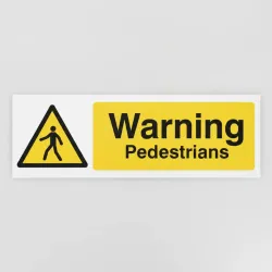 Warning - Pedestrians Warning - Pedestrians