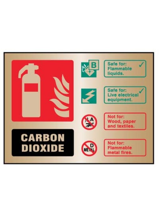 CO2 Carbon Dioxide Extinguisher Identification