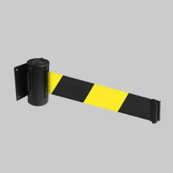 Retractable Wall Mounted Barrier - 4.6m - Plain