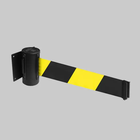 Retractable Wall Mounted Barrier - 4.6m - Plain
