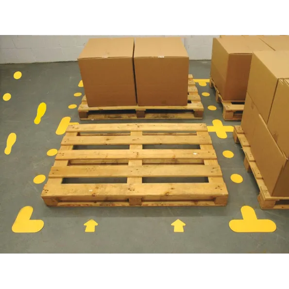 Feet - Yellow Floor Markers (Pack of 10) Feet - Yellow Floor Markers (Pack of 10)