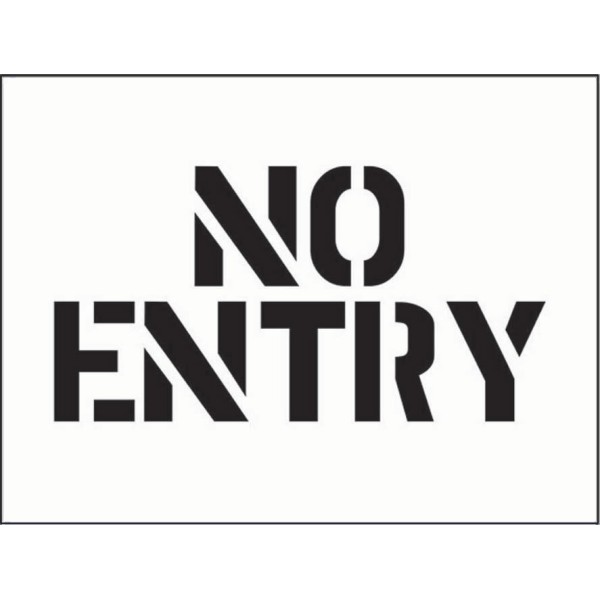 Stencil - No Entry