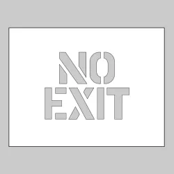 Stencil - No Exit