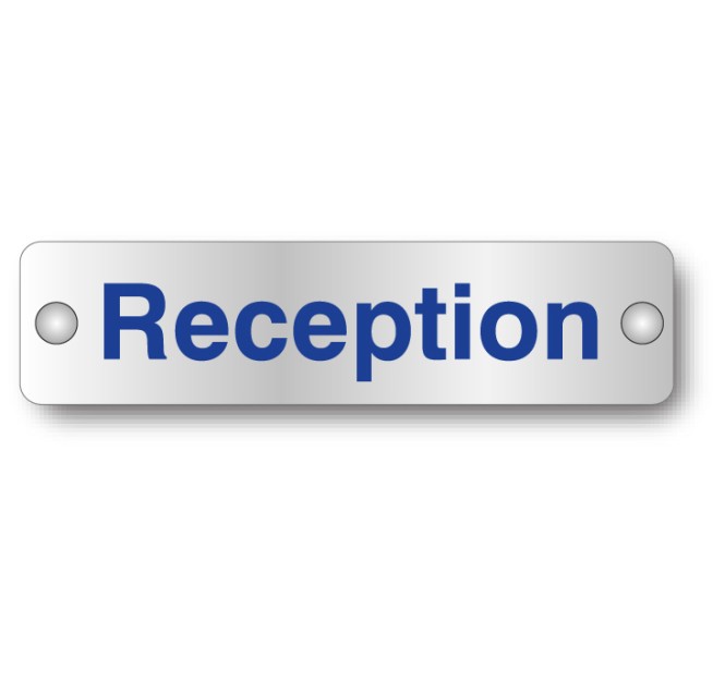 Reception - Visual Impact - Aluminium Door Sign