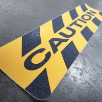 Anti-Slip Floor Graphic - Caution