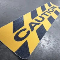 Anti-Slip Floor Graphic - Caution