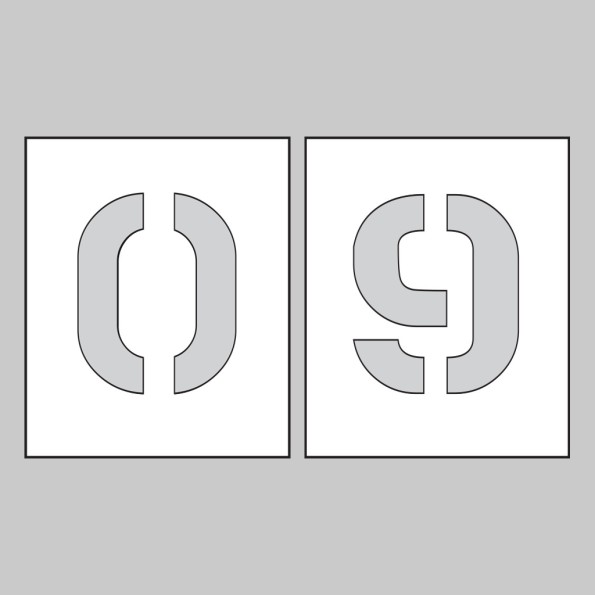 Stencil Kit - 0-9