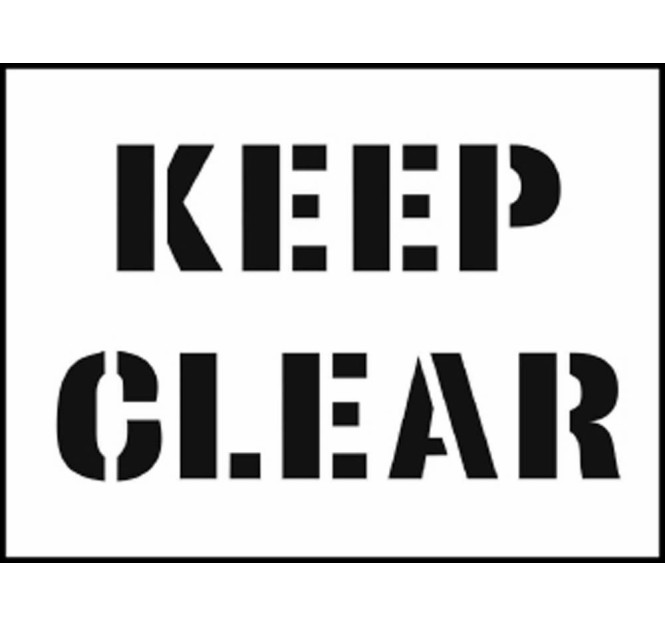 Stencil - Keep Clear