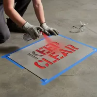 Stencil - Keep Clear Stencil - Keep Clear