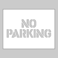 Stencil - No Parking Stencil - No Parking