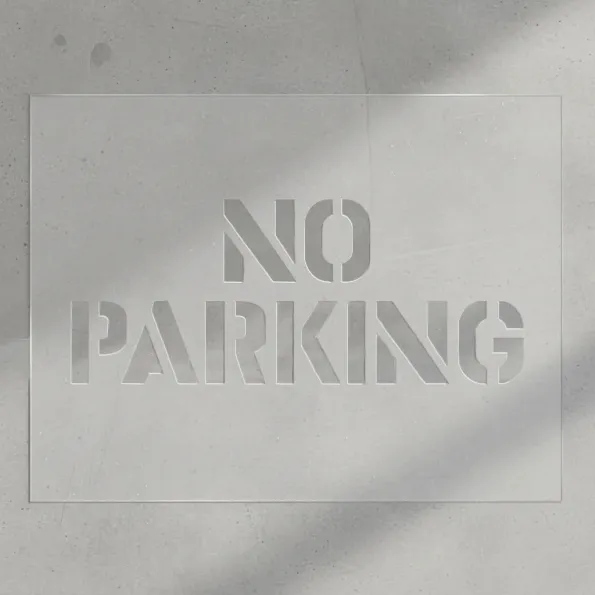 Stencil - No Parking Stencil - No Parking