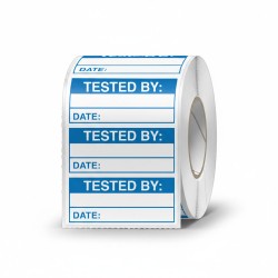 Tested By (Roll of 100 Labels) Tested By (Roll of 100 Labels)