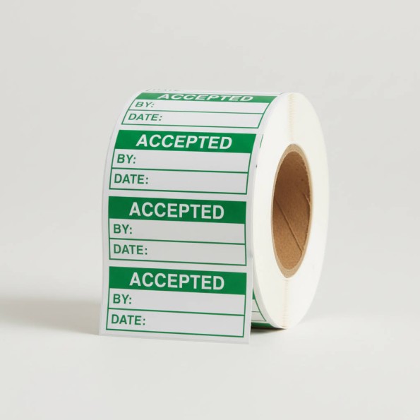 Accepted (Roll of 100 Labels)