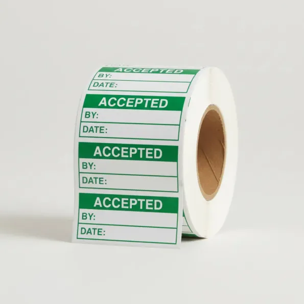 Accepted (Roll of 100 Labels) Accepted (Roll of 100 Labels)