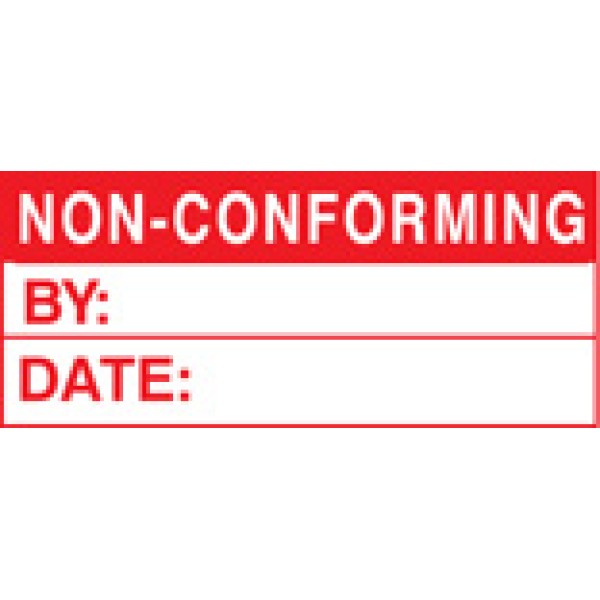 Non-conforming - Quality Control Labels (Roll of 100)