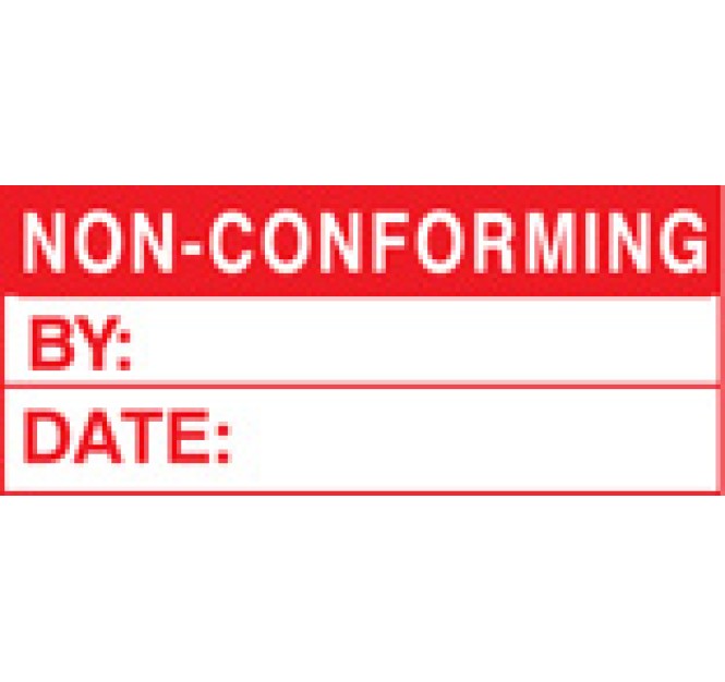 Non-conforming - Quality Control Labels (Roll of 100)