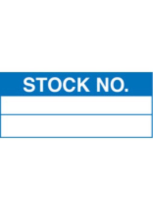 Roll of 100 Stock Number Labels 50 x 20mm