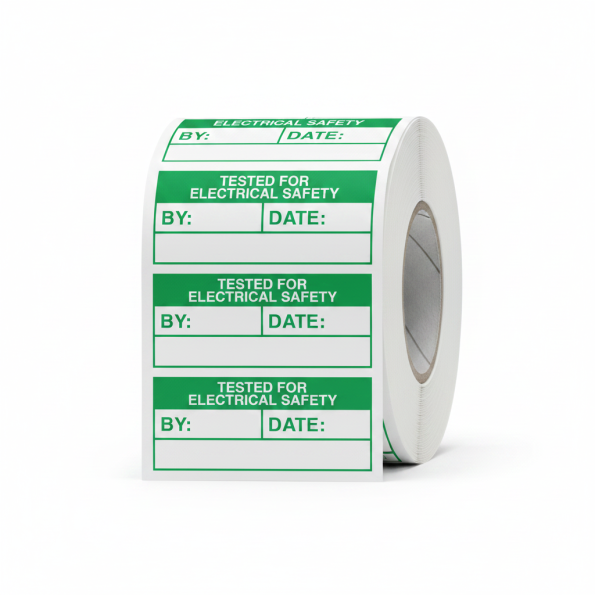 Tested for Electric (Roll of 100 Labels)