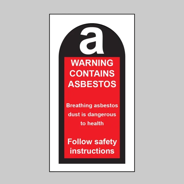 Contains Asbestos (Roll of 100 Labels)
