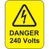 Danger - 240 Volts - Labels