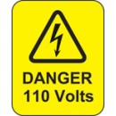 Danger - 110 Volts - Labels