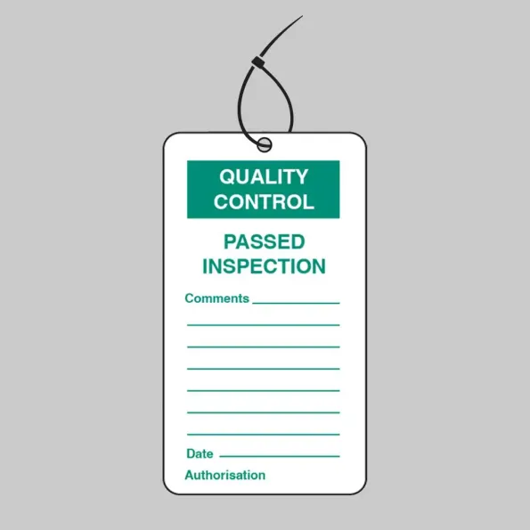 Quality Control Tag - Passed Inspection (Pack of 10) Quality Control Tag - Passed Inspection (Pack of 10)