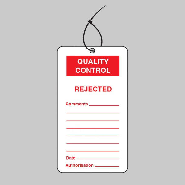 Quality Control Tag - Rejected (Pack of 10)