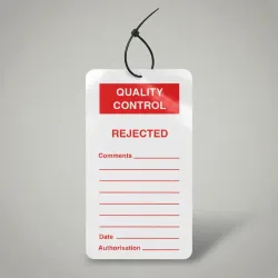 Quality Control Tag - Rejected (Pack of 10)