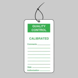 Quality Control Tag - Calibrated (Pack of 10)