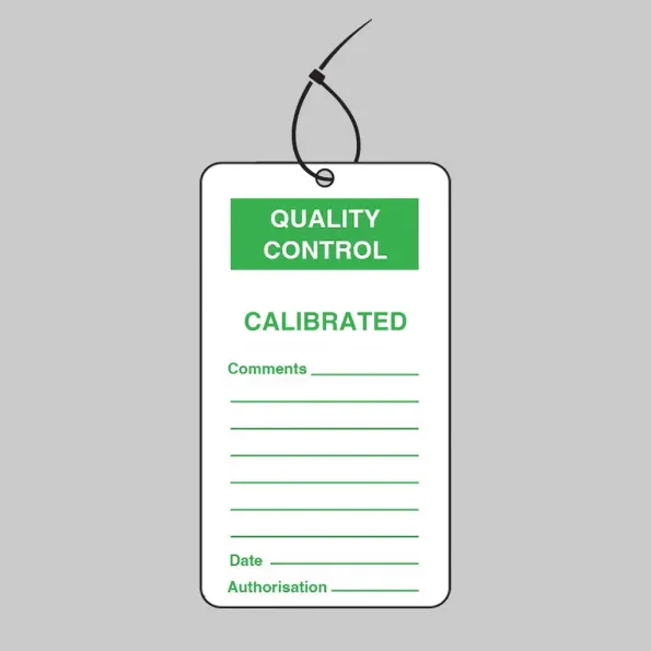 Quality Control Tag - Calibrated (Pack of 10) Quality Control Tag - Calibrated (Pack of 10)